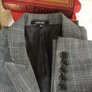 Rafaella Grey Striped Blazer